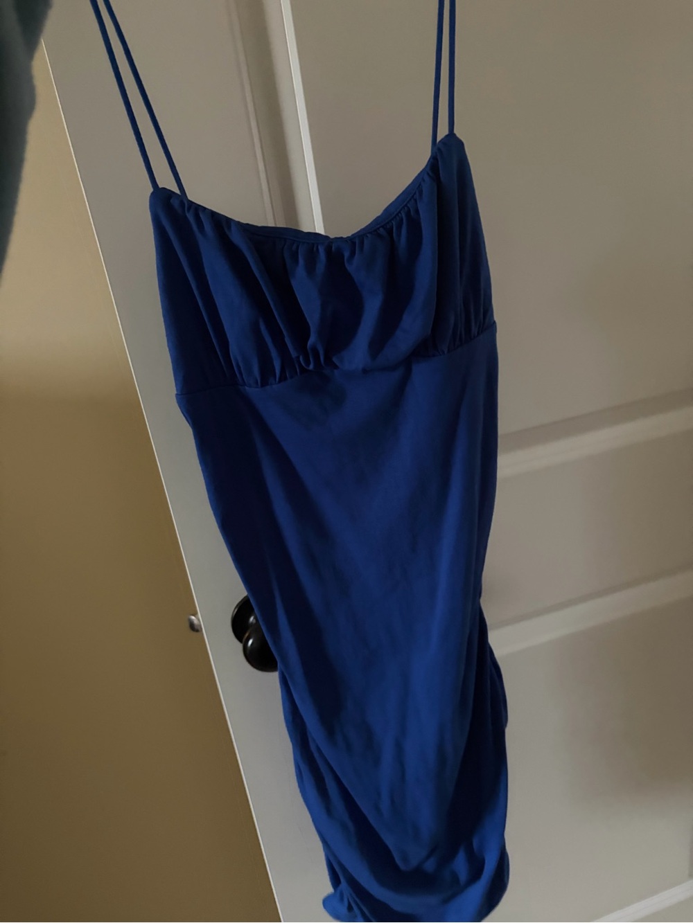 Sleek Royal Blue Mini Dress